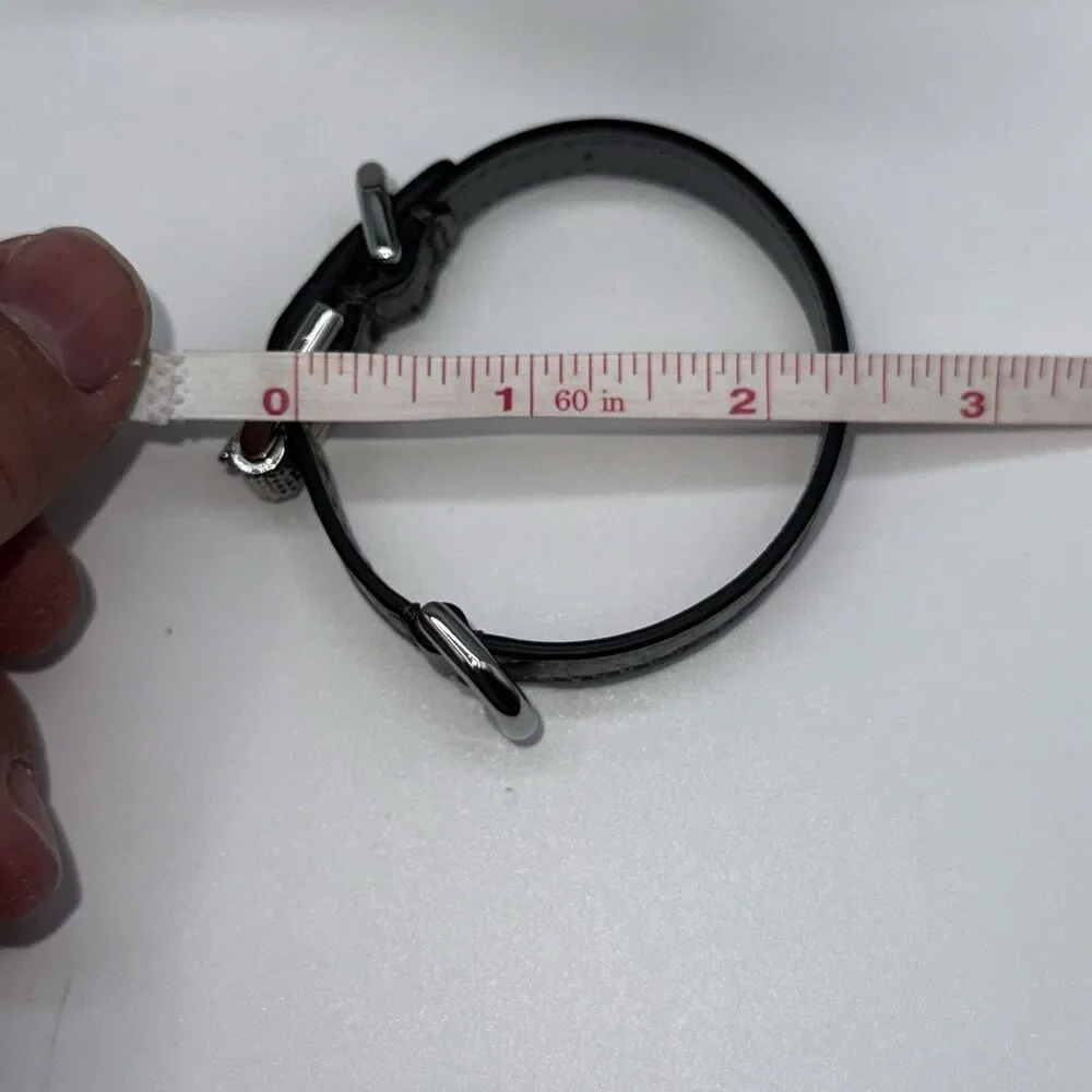 Women’s Givenchy Leather Bracelet Voyou Silvery Grey. Never Worn! Box Included!